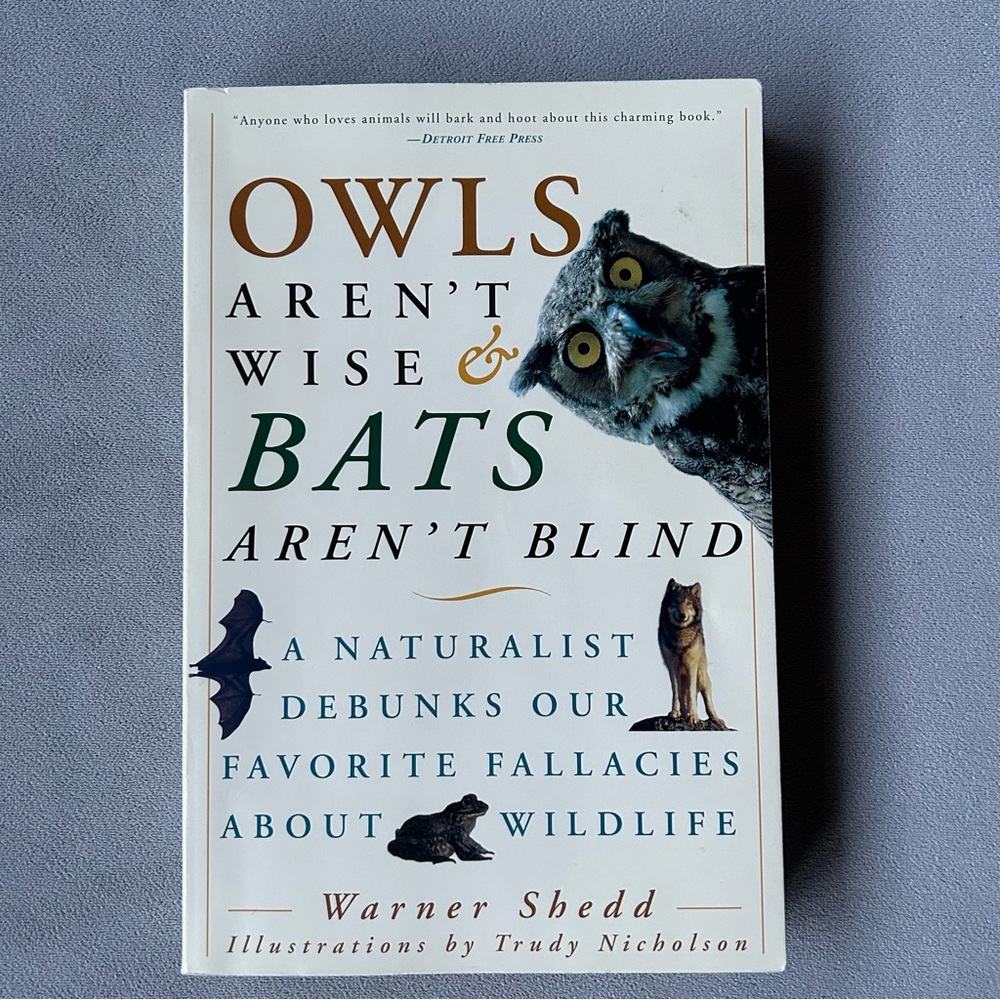 Owls Aren’t Wise & Bats Aren’t Blind ~ Warner Shedd ~ Paperback